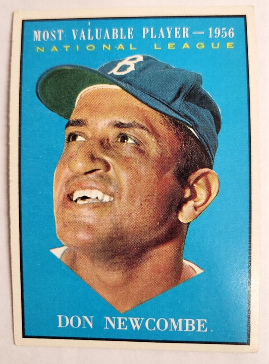 1961 TOPPS DON NEWCOMBE #483 BROOKLYN DODGERS BASEBALL CARD