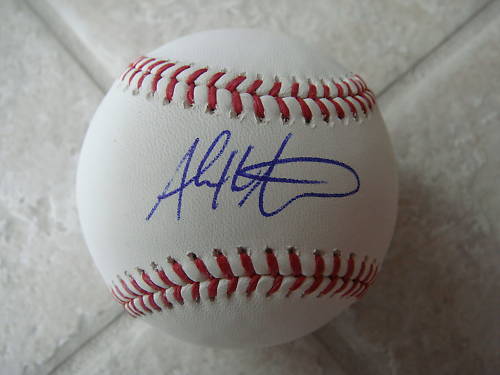 ALEX WHITE rockies  INDIANS SIGNED OFFICIAL ML BALL