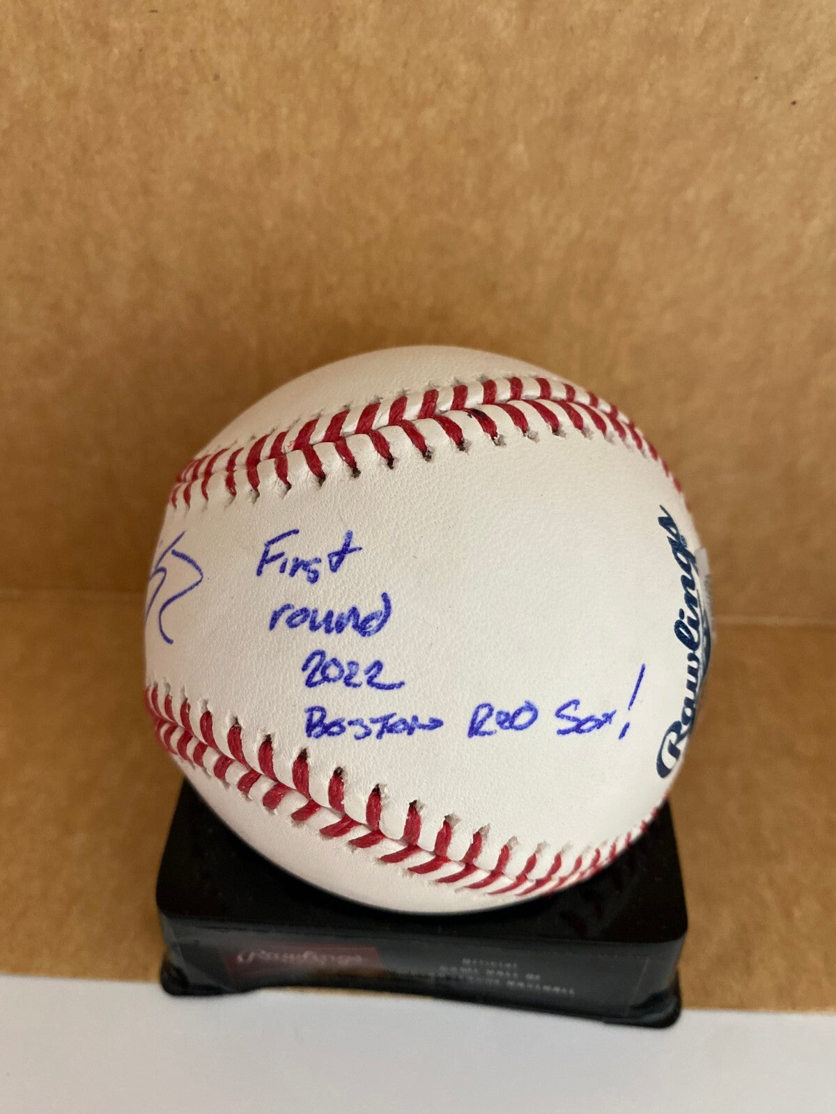 MIKEY ROMERO 2022 FIRST ROUND RED SOX SIGNED AUTOGRAPH M.L. BASEBALL BECKETT **