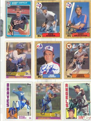 LARRY SHEETS BALTIMORE ORIOLES SIGNED CARD