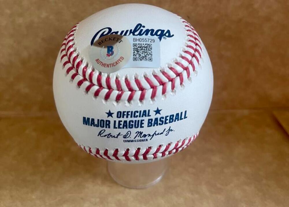 JACKSON TODD METS SIGNED AUTO M.L. BASEBALL BECKETT AUTH