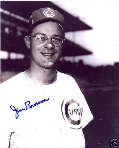 JIM BROSNAN CHICAGO CUBS SIGNED 8X10 PHOTO W/COA