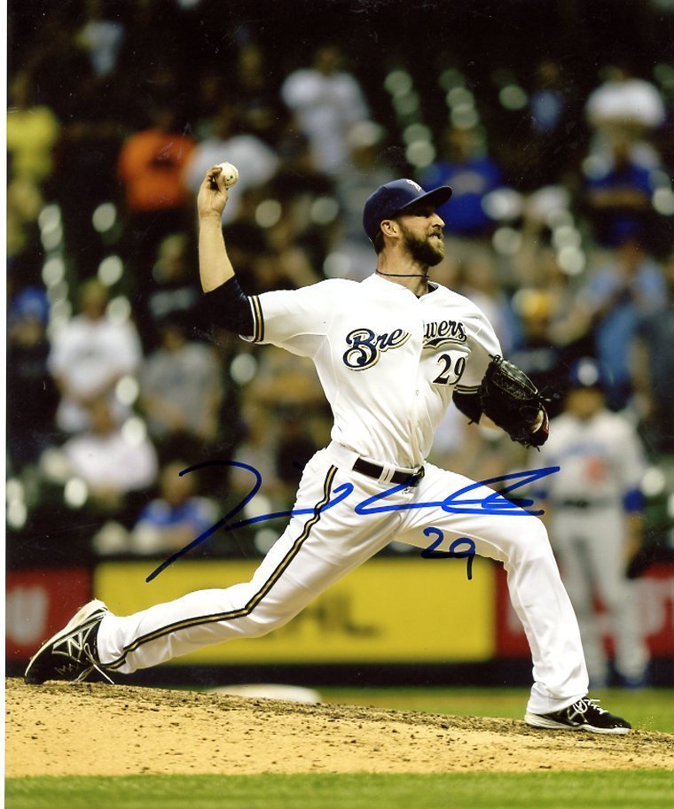 JIM HENDERSON MILWAUKEE BREWERS SIGNED AUTOGRAPHED 8X10 PHOTO W/COA
