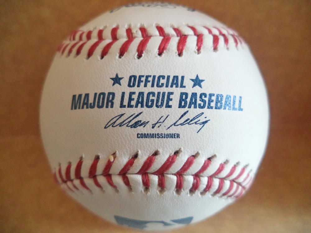 REED JOHNSON MARLINS/NATIONALS/CUBS SIGNED AUTOGRAPHED M.L. BASEBALL W/COA