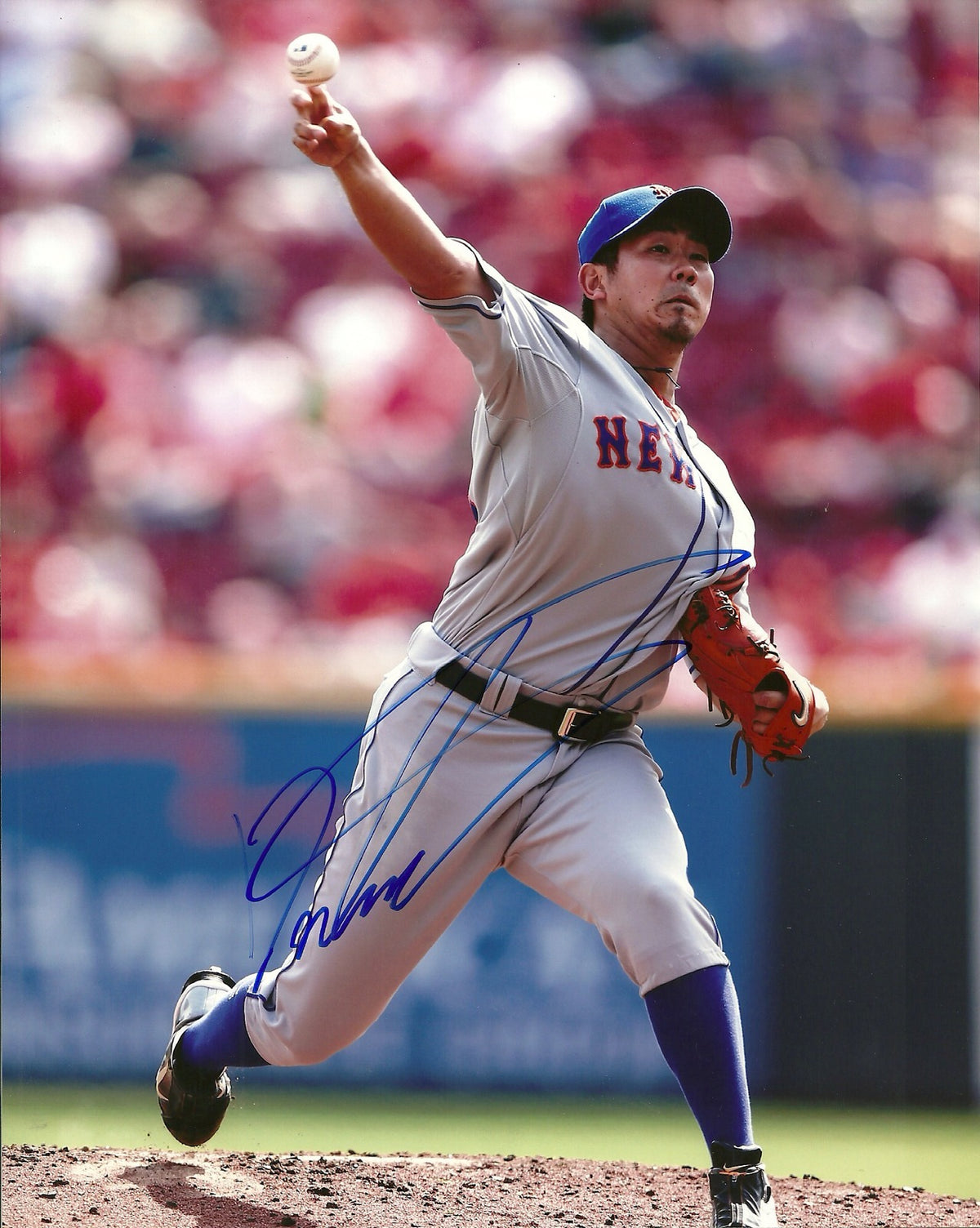 DAISUKE MATSUZAKA NEW YORK METS SIGNED AUTOGRAPHED 8x10 PHOTO W/COA ACTION