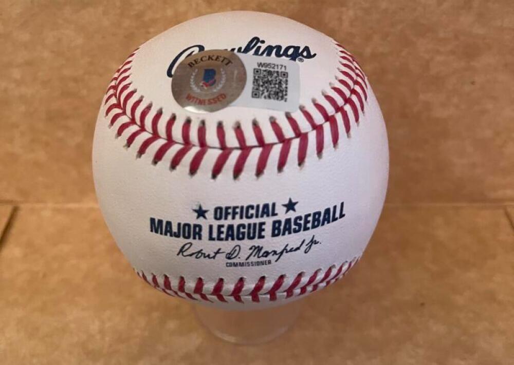 BROCK WILKEN BREWERS SIGNED AUTOGRAPHED M.L. BASEBALL BECKETT AUTH