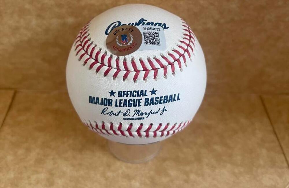 CAL QUANTRILL ROCKIES SIGNED AUTOGRAPHED M.L BASEBALL BECKETT AUTH
