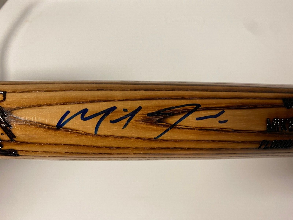 MIKE JACOBS MARLINS/ROYALS SIGNED AUTOGRAPHED LV SLUGGER BAT MLB AUTHENTICATED