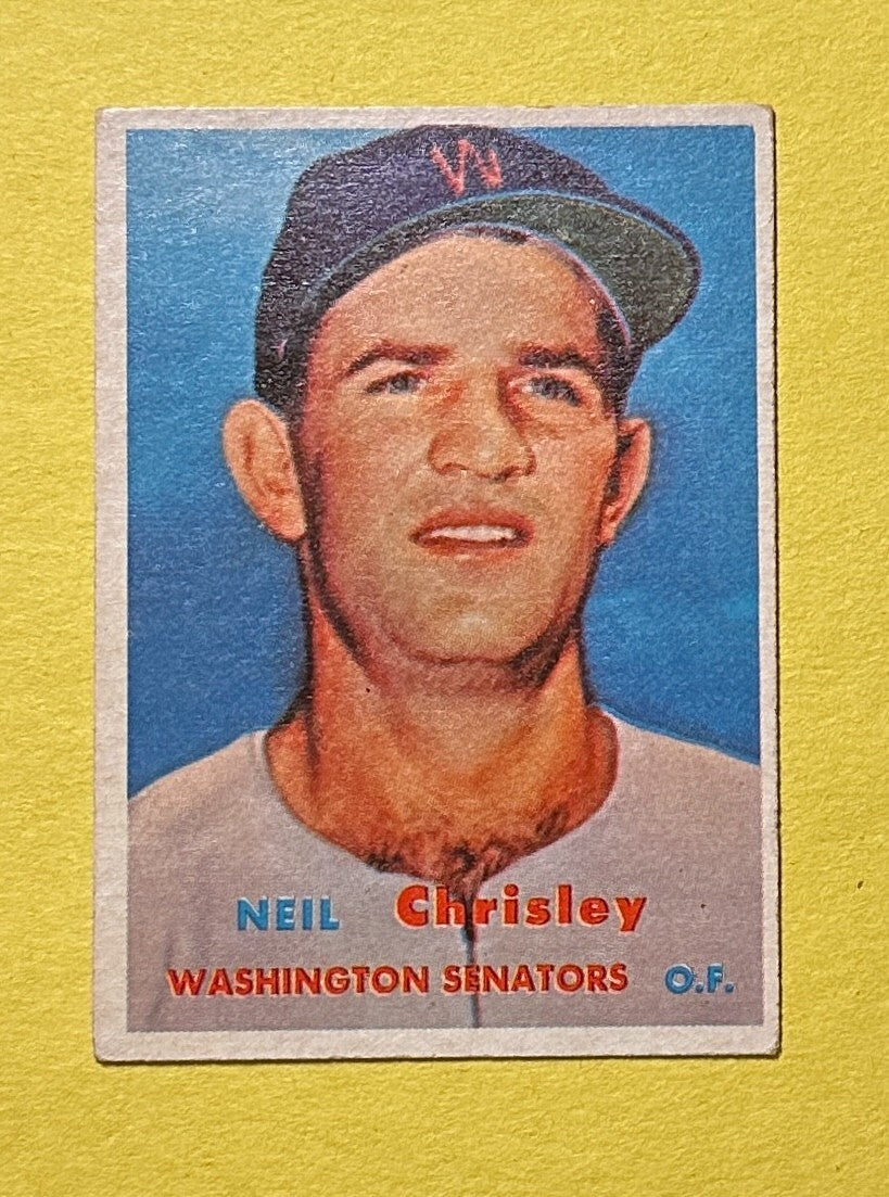 1957 TOPPS NEIL CHRISLEY #320 SENATORS