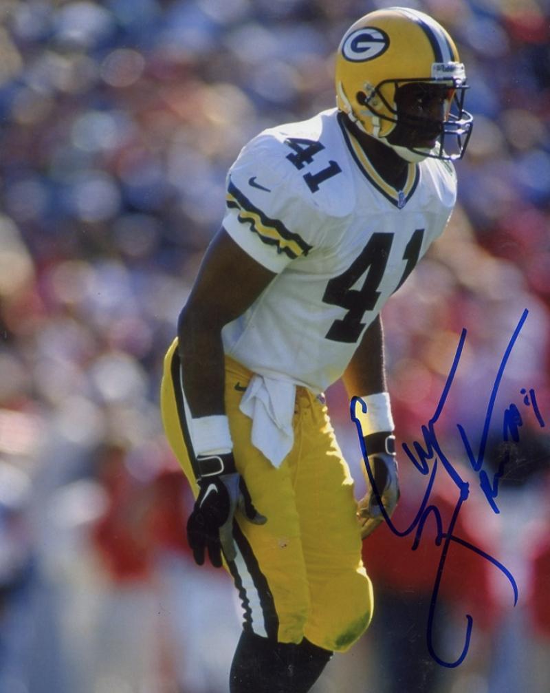 EUGENE  ROBINSON  GREEN BAY PACKERS  SIGNED AUTOGRAPHED 8X10 PHOTO  W/ COA