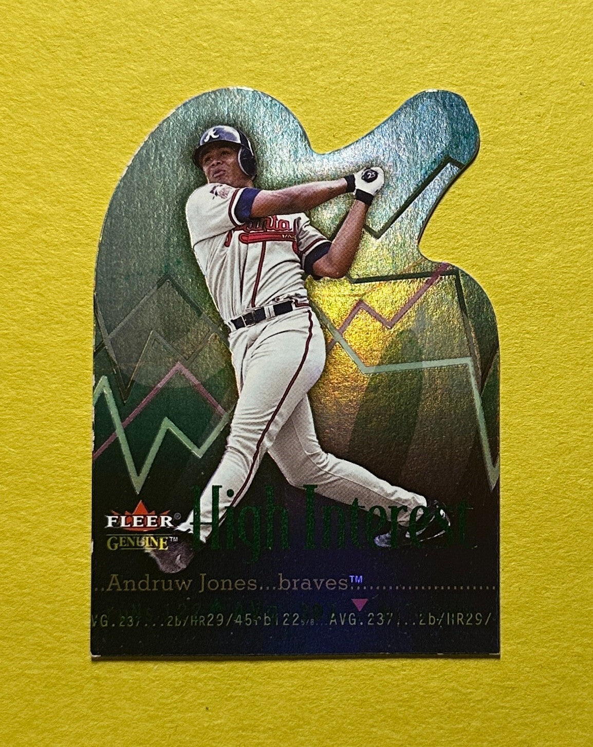 2001 FLEER GENUINE ANDRUW JONES HIGH INTEREST #HI9 BRAVES