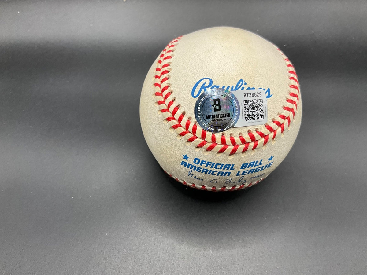 Pat Hentgen #41 Signed Baseball Blue Jays Orioles Cardinals Auto Ball Beckett