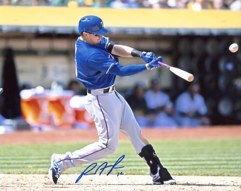 RYAN RUA TEXAS RANGERS SIGNED AUTOGRAPHED HORIZONTAL 8X10 PHOTO W/COA