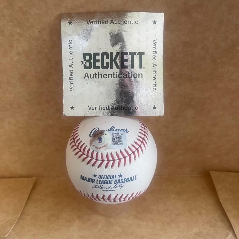 DICKIE NOLES PHILLIES 1980 WSC SIGNED AUTOGRAPHED M.L. BASEBALL BAS AUTH