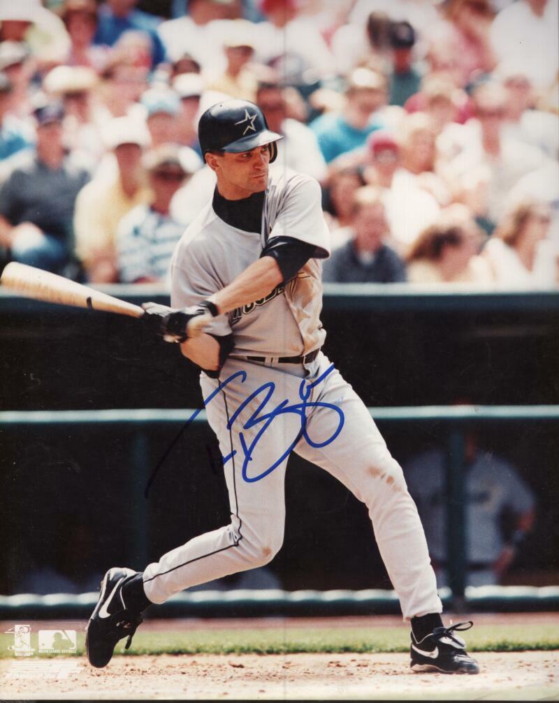 TIM BOGAR HOUSTON ASTROS SIGNED AUTOGRAPHED 8X10 PHOTO W/ COA