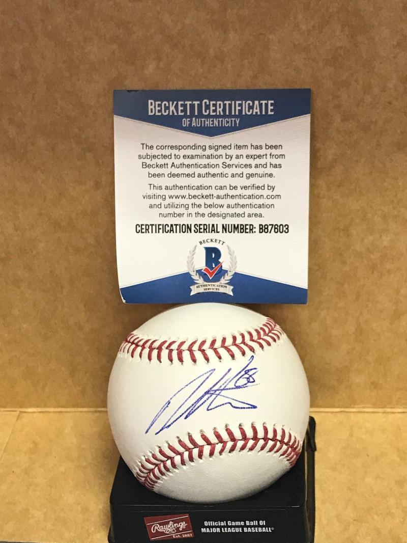 DELLIN BETANCES NEW YORK YANKEES SIGNED M.L. BASEBALL BECKETT R087603