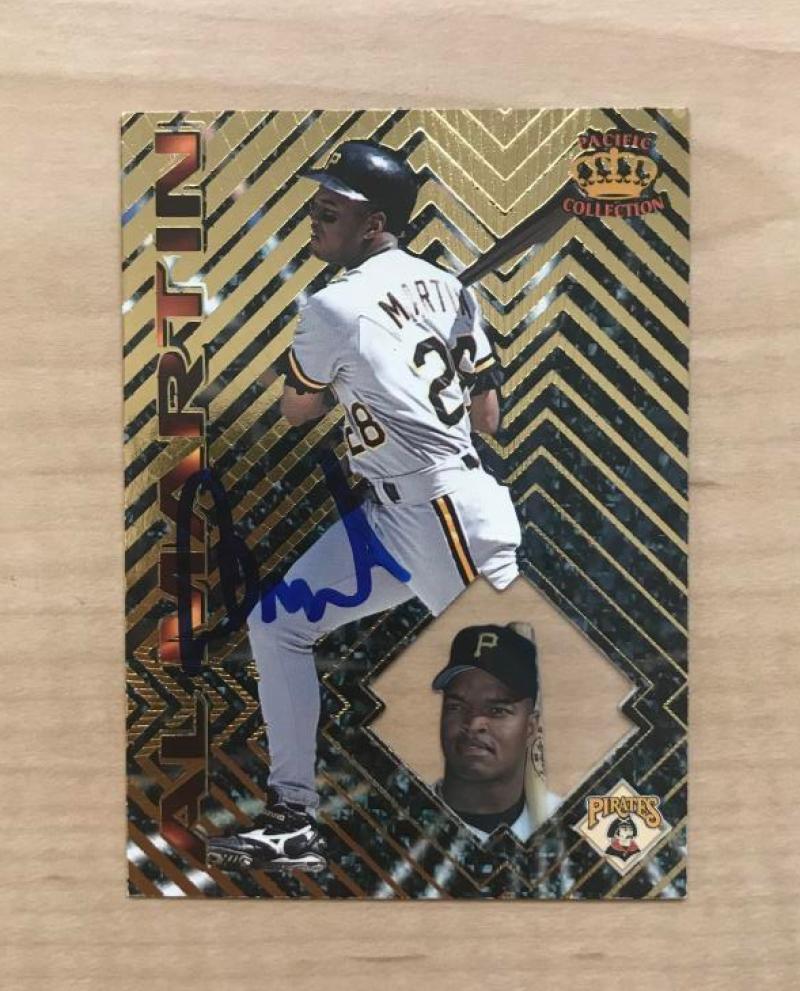 AL MARTIN PITTSBURGH PIRATES SIGNED 1997 PACIFIC COLLECTION CARD #136 W/COA