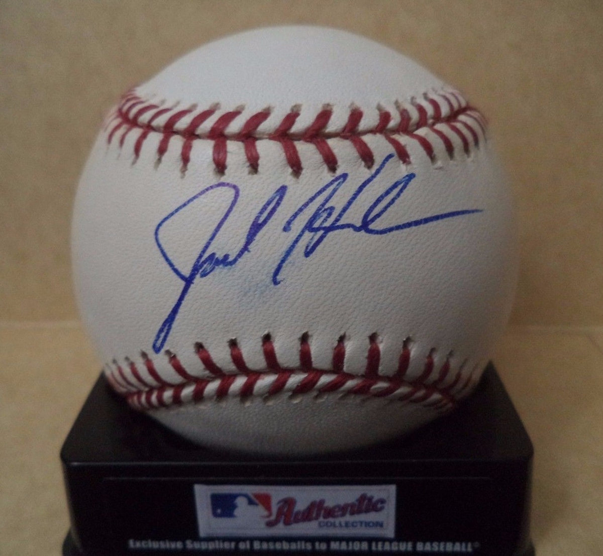 JACK HANNAHAN REDS/INDIANS SIGNED AUTOGRAPHED ROMLB ML BASEBALL W/COA