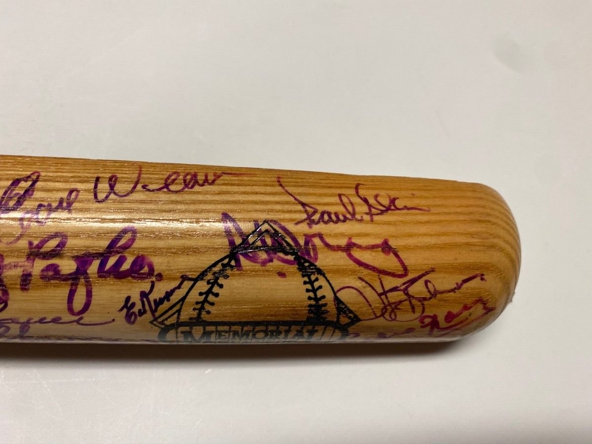 MLB GREATS MULTI SIGNED AUTOGRAPH LV SLUGGER MEMORIAL CLASSICS SPLIT BAT COA !