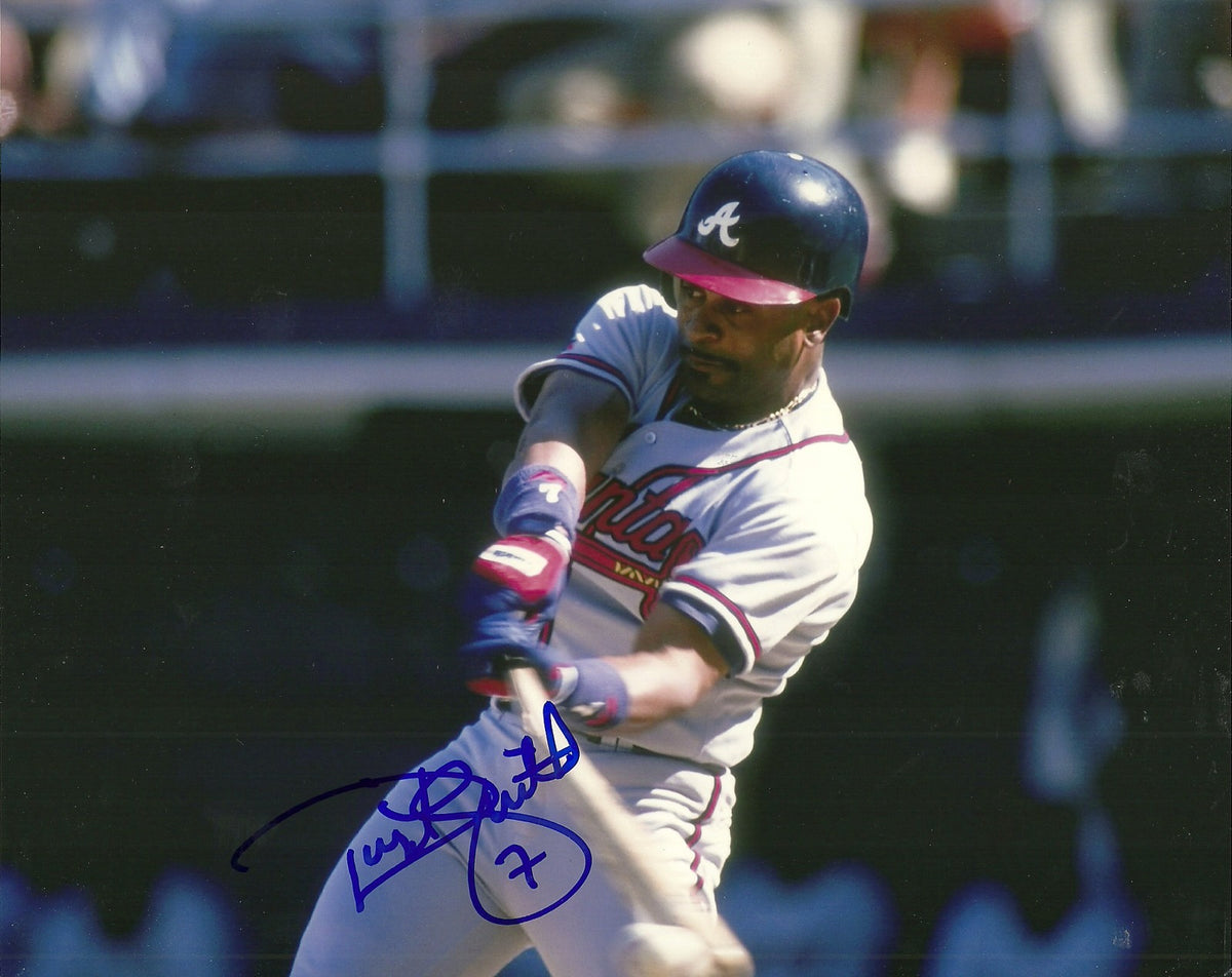 DWIGHT SMITH ATLANTA BRAVES SIGNED AUTOGRAPHED 8x10 PHOTO W/COA 
