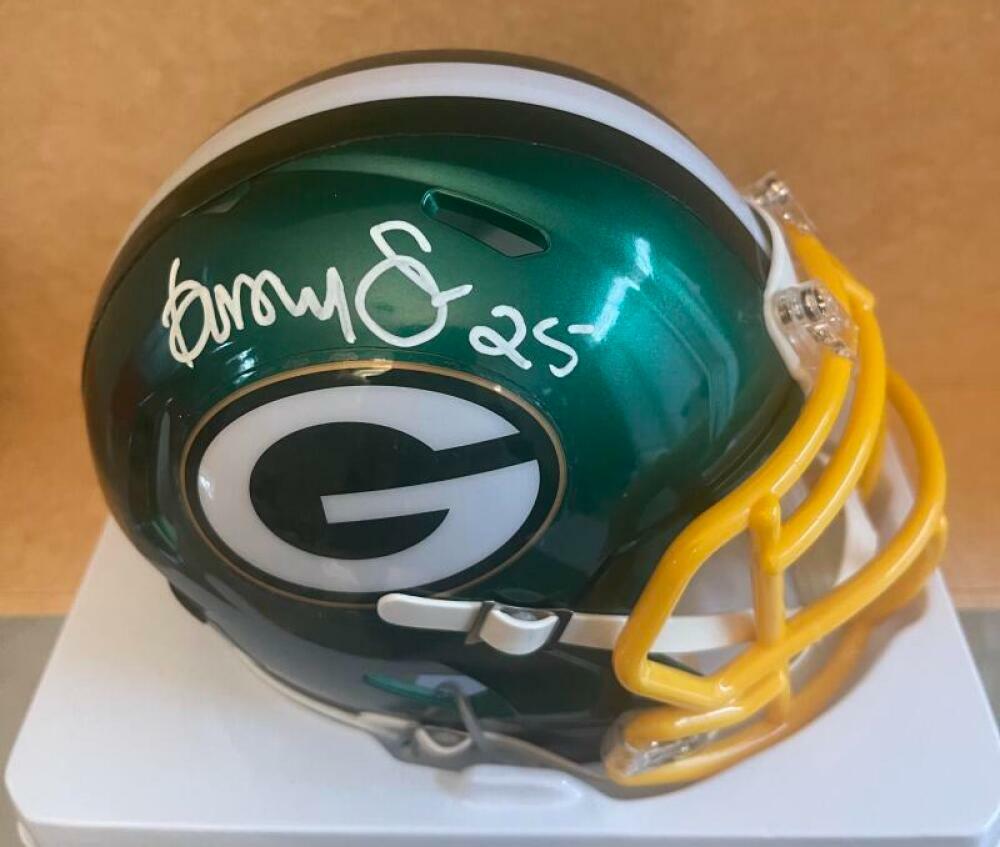 DORSEY LEVENS GREEN BAY PACKERS SIGNED AUTO FLASH MINI HELMET JSA WA109292