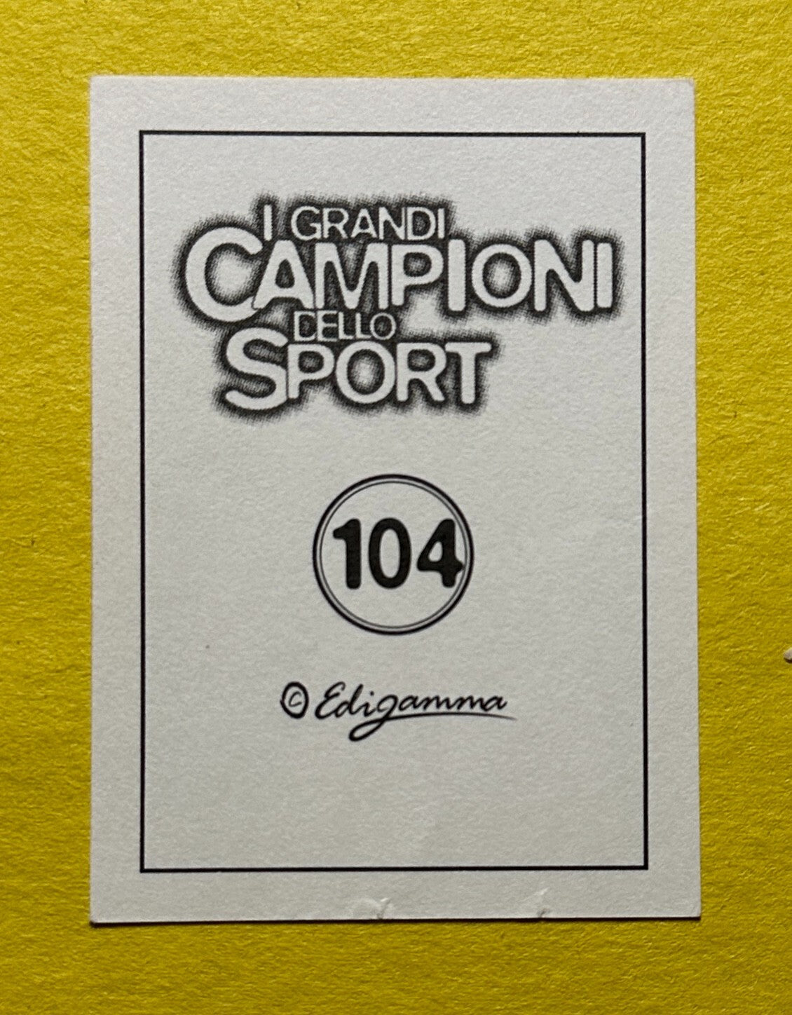1997 EDIGAMMA | GRANDI CAMPIONI DELLO SUGAR RAY LEONARD #104