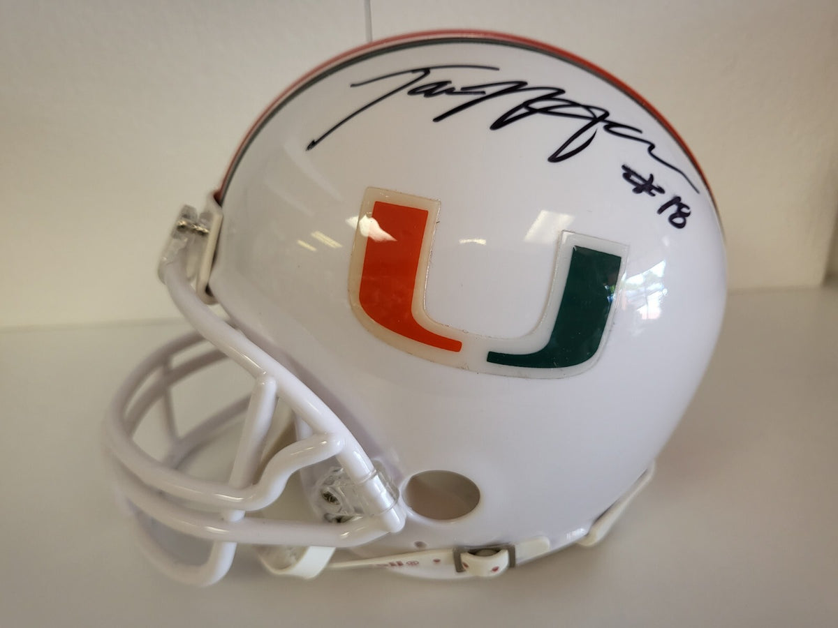 BRAD KAAYA MIAMI HURRICANES UM SIGNED AUTOGRAPHED MINI HELMET W/COA
