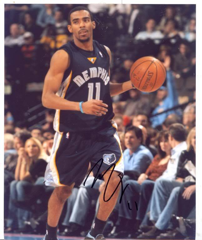MIKE CONLEY MEMPHIS GRIZZLIES SIGNED 8X10 PHOTO W/COA