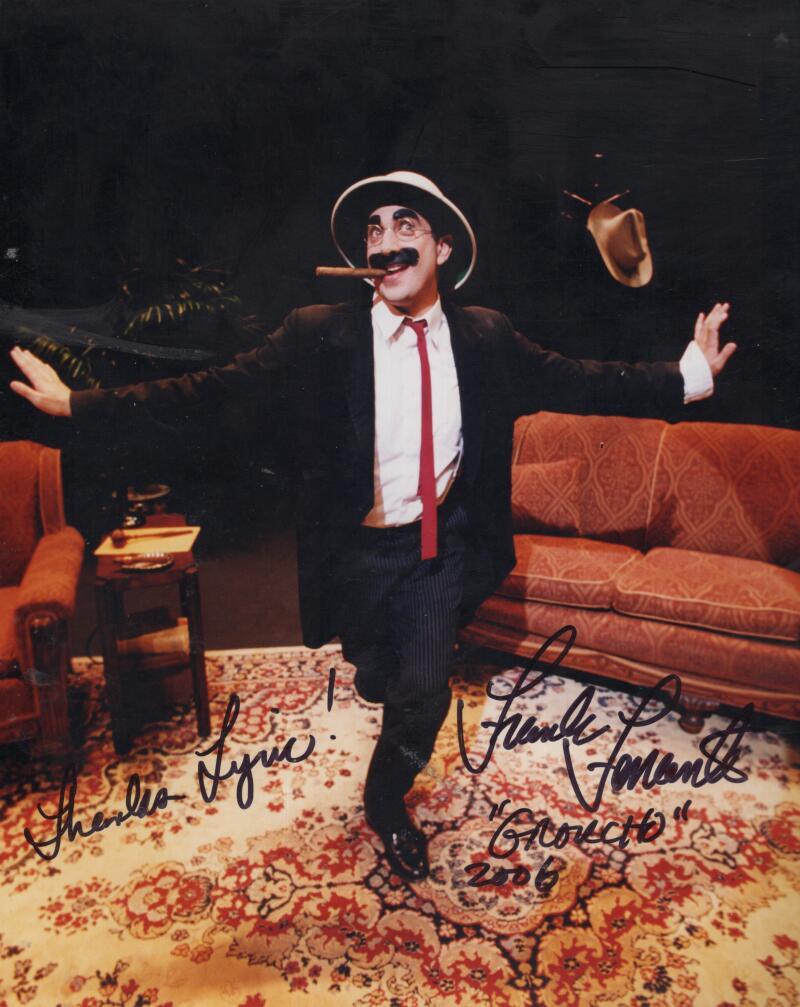 FRANK FERRANTE "GROUCHO" SIGNED AUTOGRAPHED 8X10 PHOTO W/ COA
