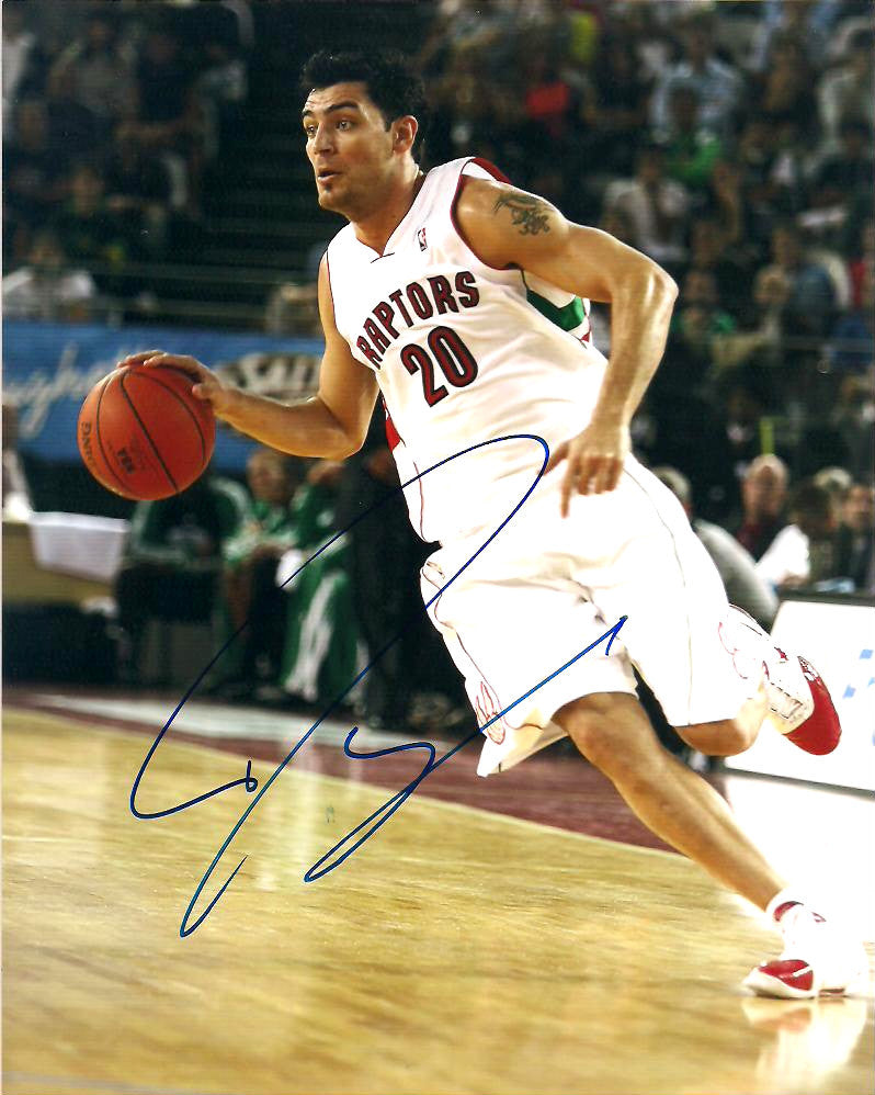 CARLOS DELFINO TORONTO RAPTORS AUTOGRAPHED SIGNED 8X10 PHOTO W/COA