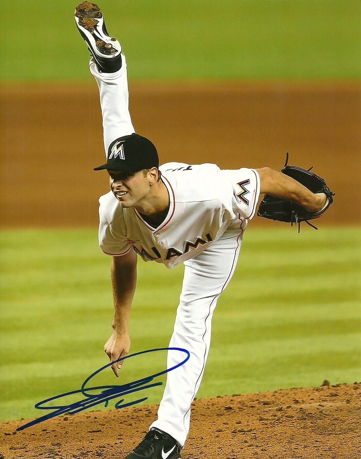 JACOB TURNER MIAMI MARLINS SIGNED AUTO 8x10 PHOTO W/COA