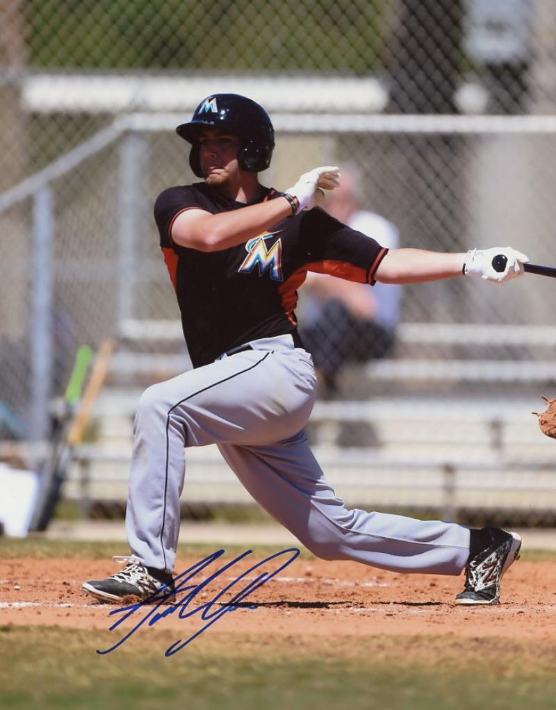 AUSTIN DEAN FLORIDA MARLINS SIGNED 8x10 PHOTO W/COA