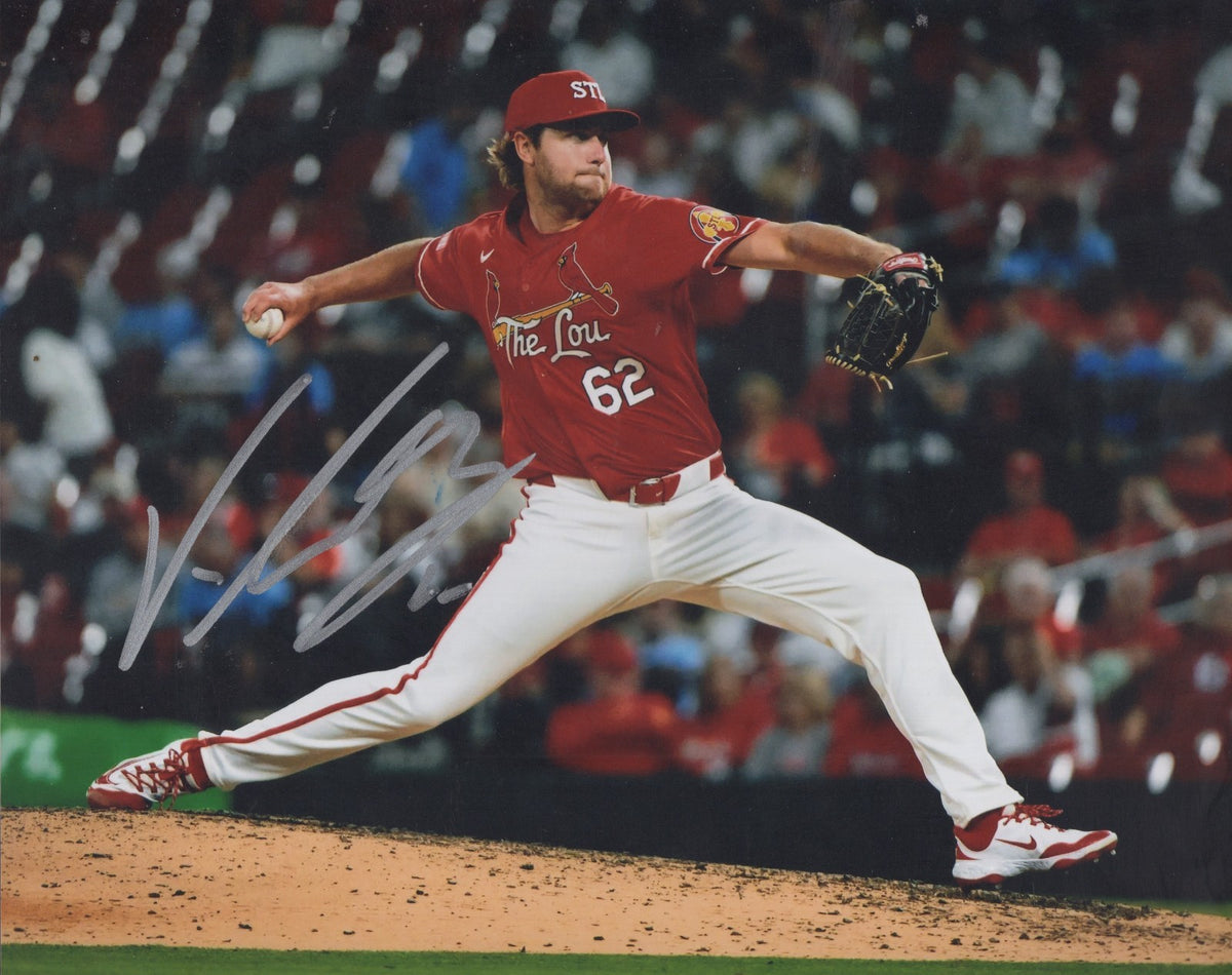 KYLE LEAHY   ST. LOUIS CARDINALS SIGNED AUTOGRAPHED 8X10 PHOTO W/ COA