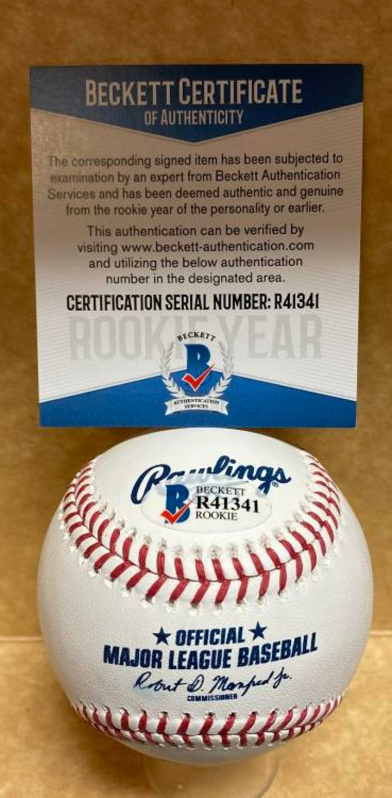 MARIO ZABALA PERFECT GAME FIU ROOKIE YEAR SIGNED M.L. BASEBALL BECKETT R41341