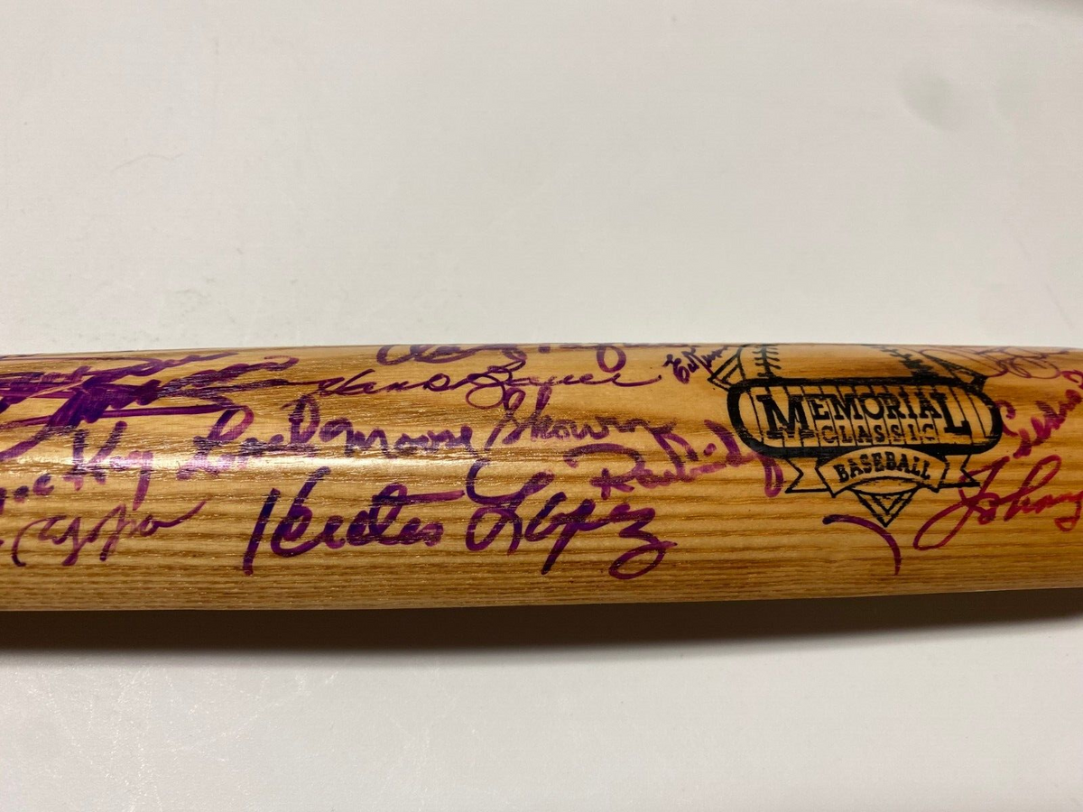 MLB GREATS MULTI SIGNED AUTOGRAPH LV SLUGGER MEMORIAL CLASSICS SPLIT BAT COA !