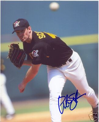 PETE SCHOUREK PITTSBURGH PIRATES SIGNED 8X10 PHOTO COA