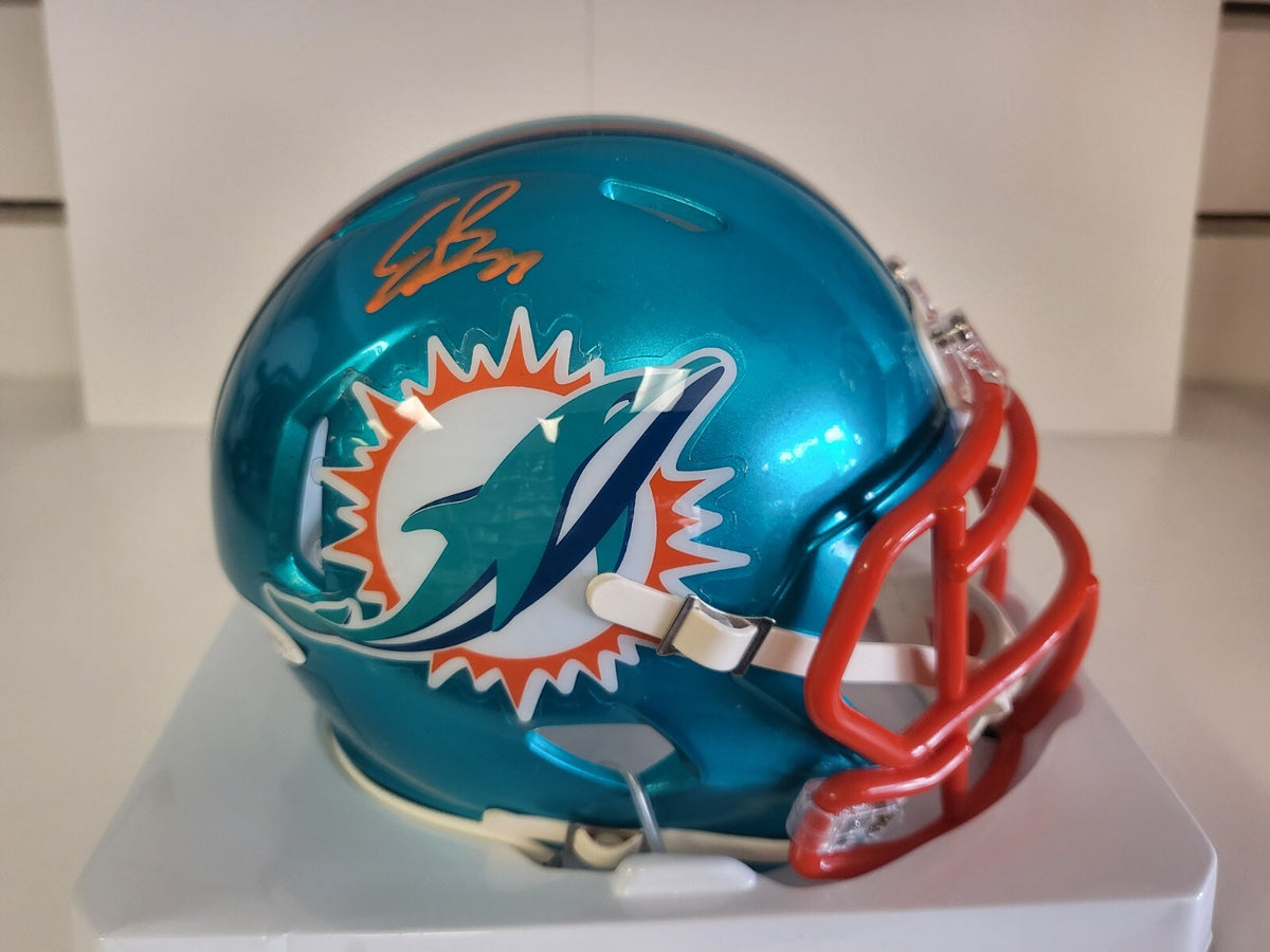 ETHAN BONNER MIAMI DOLPHINS SIGNED AUTOGRAPH SPEED RIDDELL MINI HELMET JSA COA