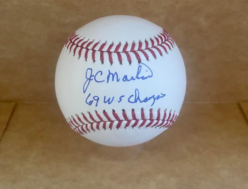 J.C. MARTIN METS 69 W.S. CHAMPS SIGNED AUTO M.L. BASEBALL  BAS AUTHENICATED