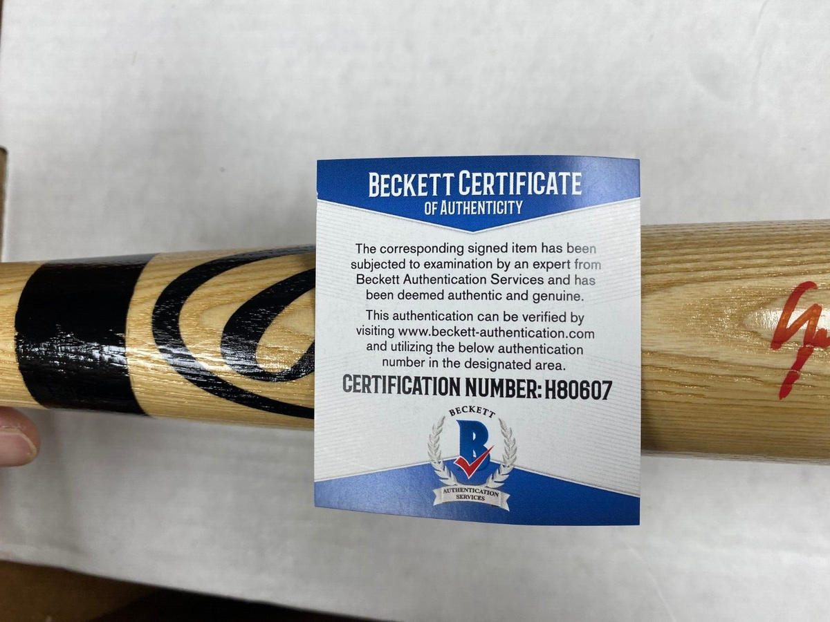JO ADELL LOS ANGELES ANGELS SIGNED AUTOGRAPH AUTO RAWLINGS BLONDE BAT BECKETT *