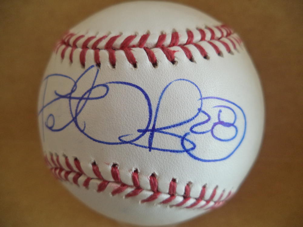 PETER O'BRIEN DIAMONDBACKS/MARLINS SIGNED AUTOGRAPHED M.L. BASEBALL W/COA 