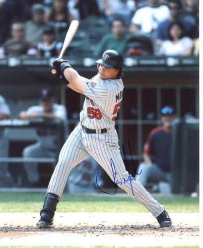 JOSE MORALES MINNESOTA TWINS SIGNED 8X10 PHOTO W/COA