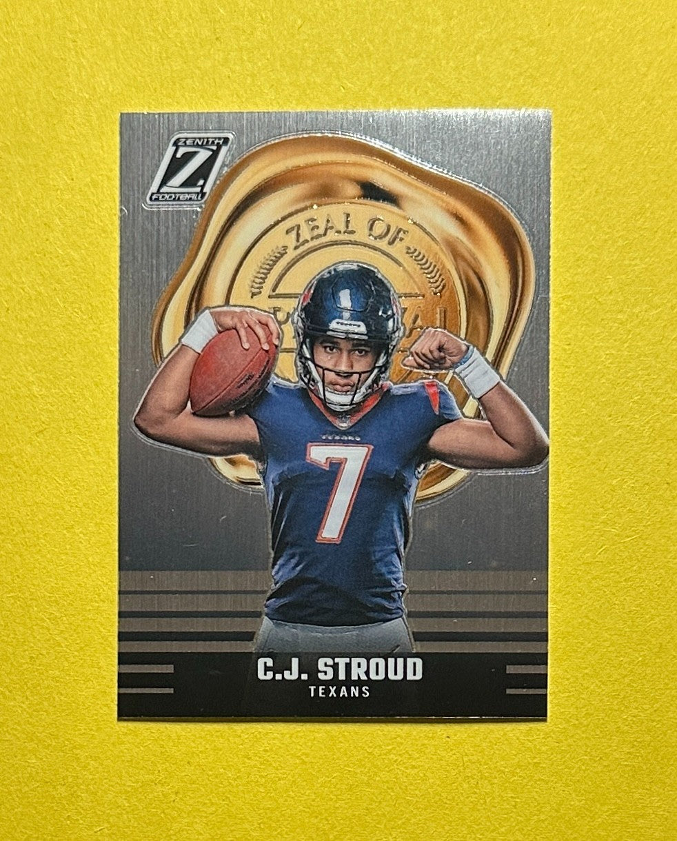 2023 PANINI ZENITH C.J. STROUD ZEAL OF APPROVAL #24 TEXANS