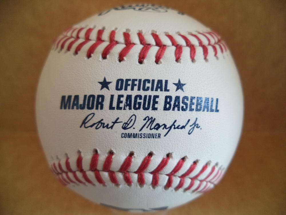 CARL BOLES SAN FRANCISCO GIANTS RARE SIGNED AUTOGRAPHED M.L. BASEBALL W/COA 