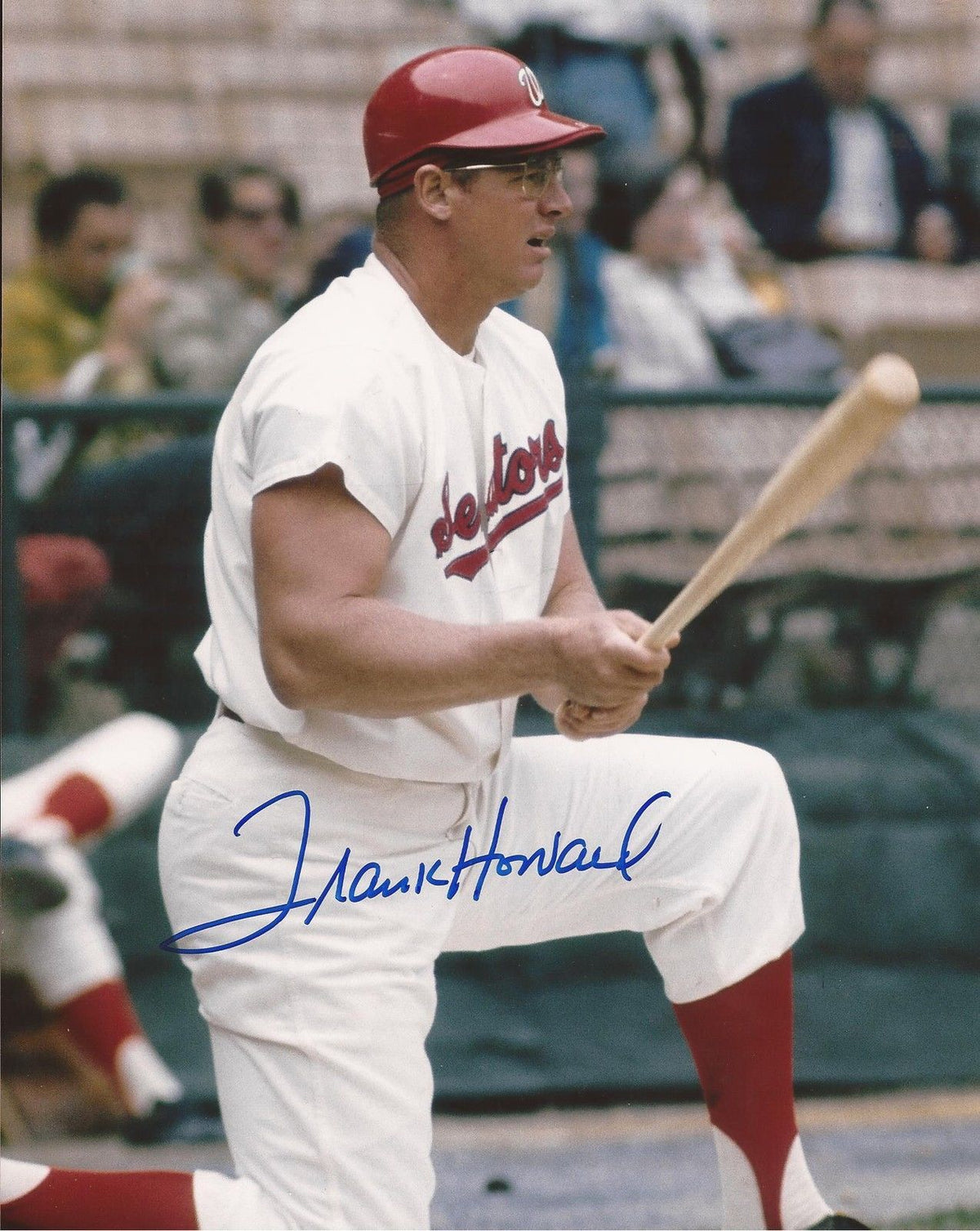 FRANK HOWARD WASHINGTON SENATORS SIGNED AUTOGRAPHED ON DECK 8X10 PHOTO W/COA