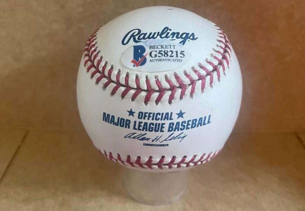 DON ZIMMER RED SOX/DODGERS SIGNED AUTOGRAPHED M.L. BASEBALL BECKETT AUTH