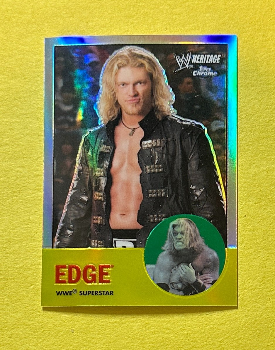 2007 TOPPS HERITAGE WWE CHROME EDGE REFRACTOR #16