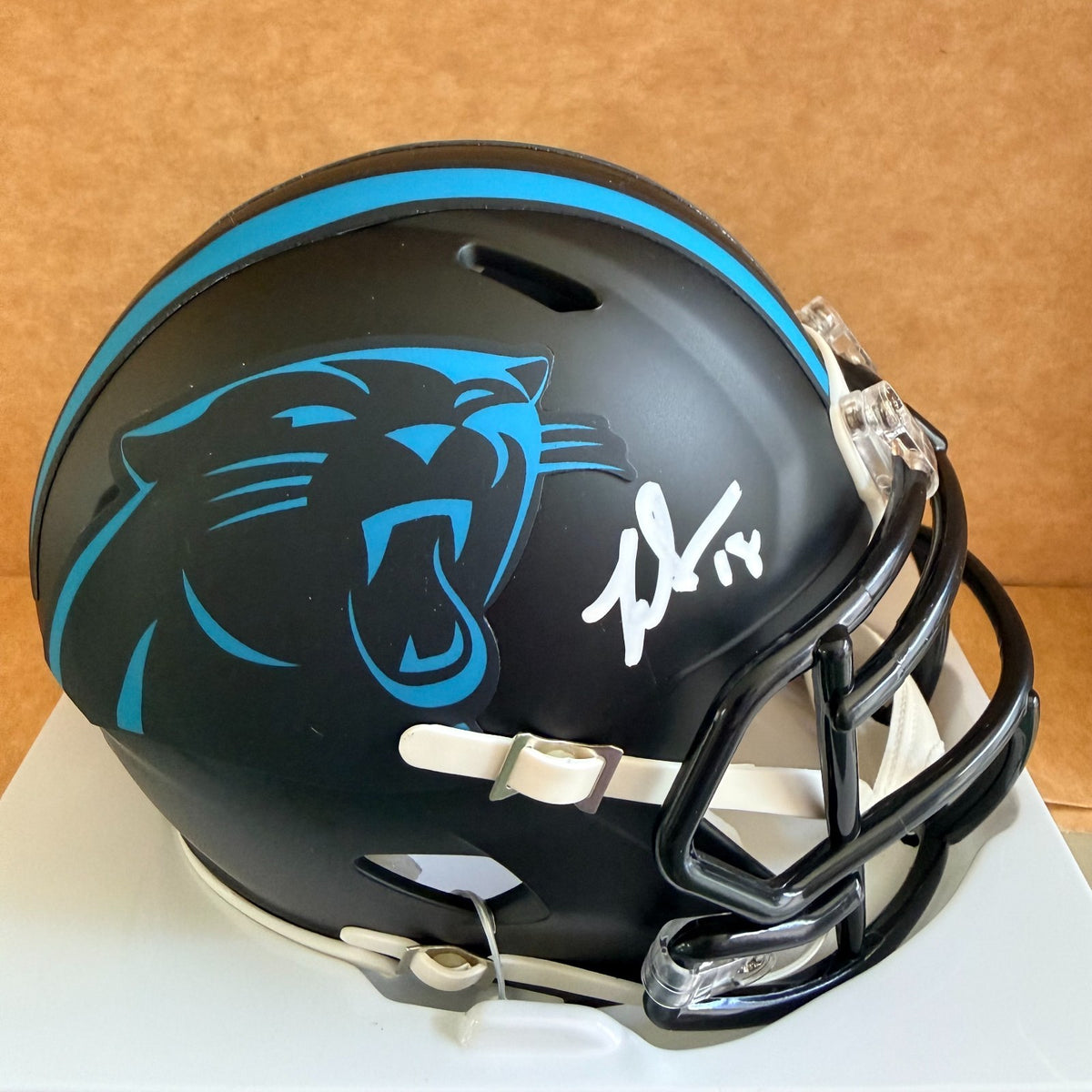 JALEN COKER CAROLINA PANTHERS SIGNED ALTERNATE MINI HELMET BECKETT