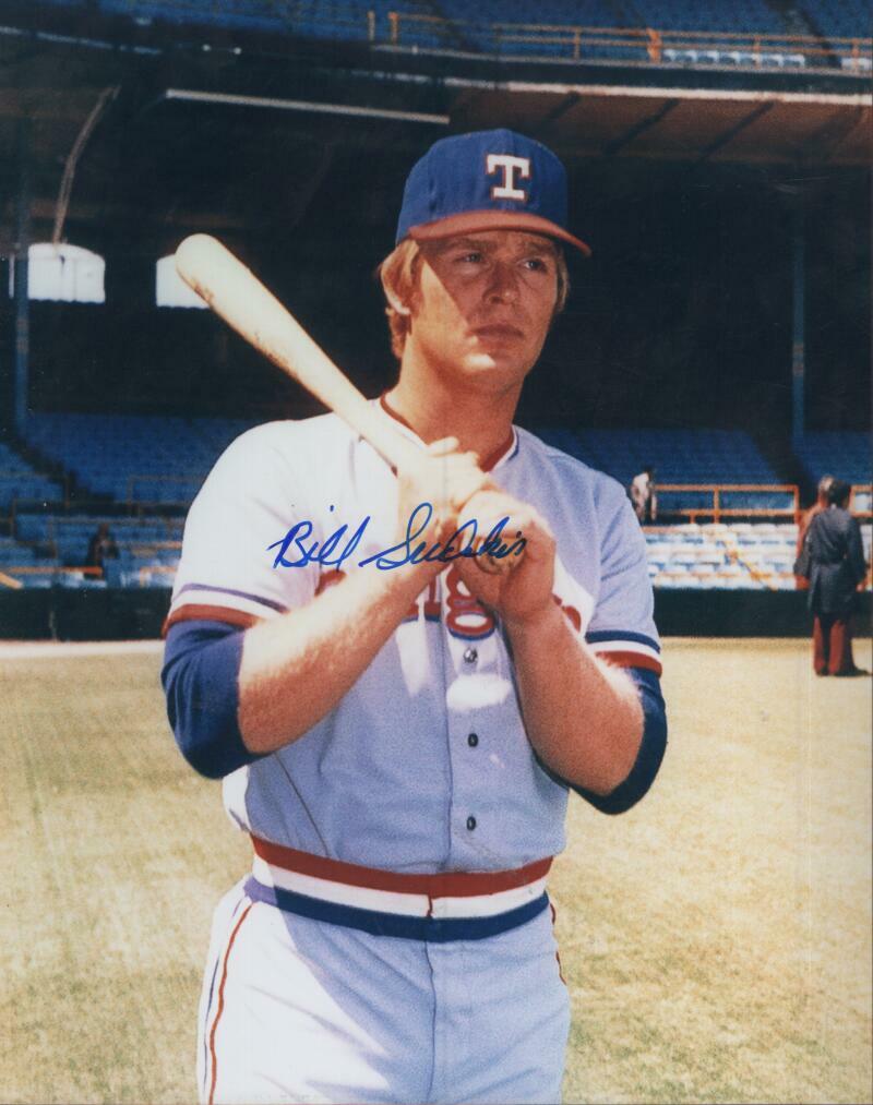 BILL SUDAKIS  TEXAS RANGER SIGNED AUTOGRAPHED 8X10 PHOTO W/ COA
