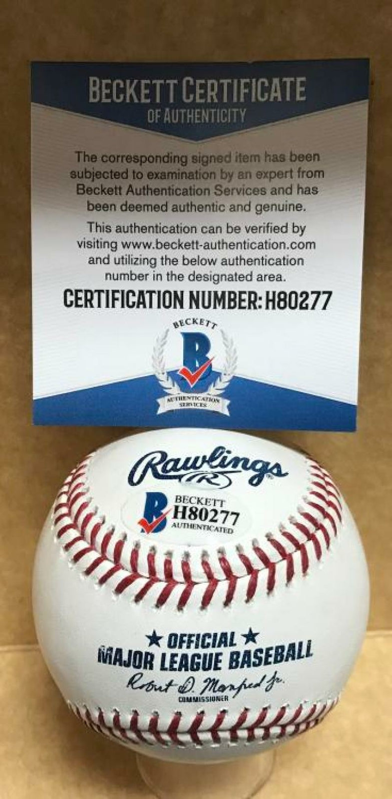 FOREST WHITLEY HOUSTON ASTROS SIGNED AUTOGRAPHED M.L. BASEBALL BECKETT H80277