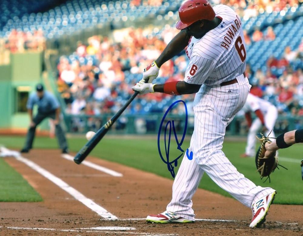 RYAN HOWARD PHILADELPHIA PHILLIES SIGNED AUTOGRAPHED  8X10 PHOTO W/COA
